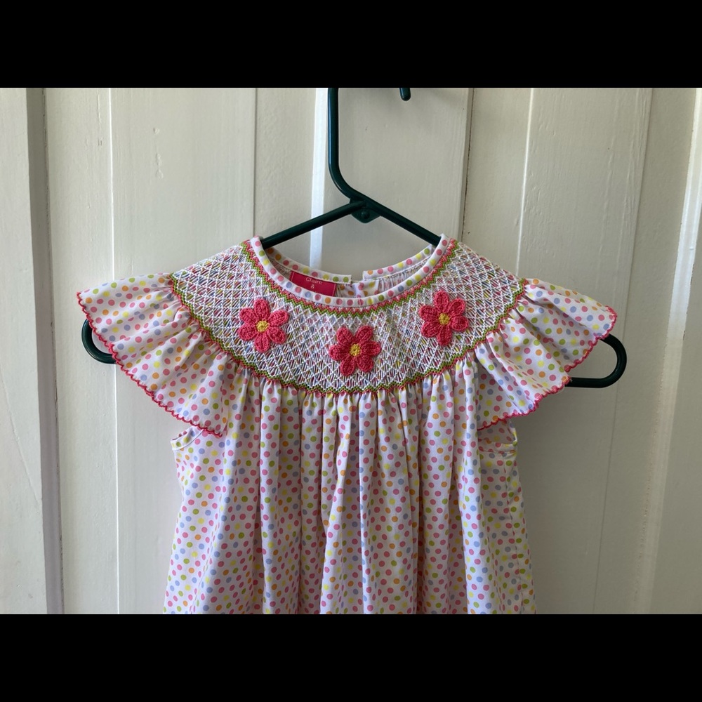 Claire & Charlie smocked dress